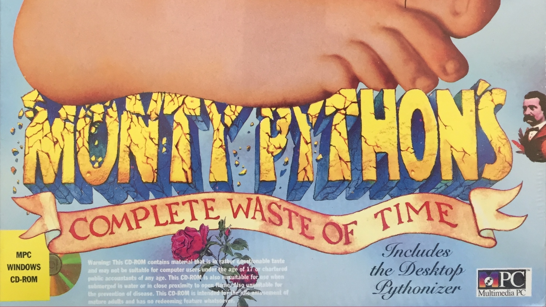Captura de tela da capa de A Complete Waste of Time, de Monty Python.