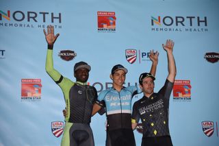 Alfredo Rodriguez (Elevate-KHS) on top step of the podium