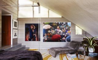 garcia house, photo prints in bedroom