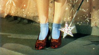 ruby slippers in The Wizard of Oz