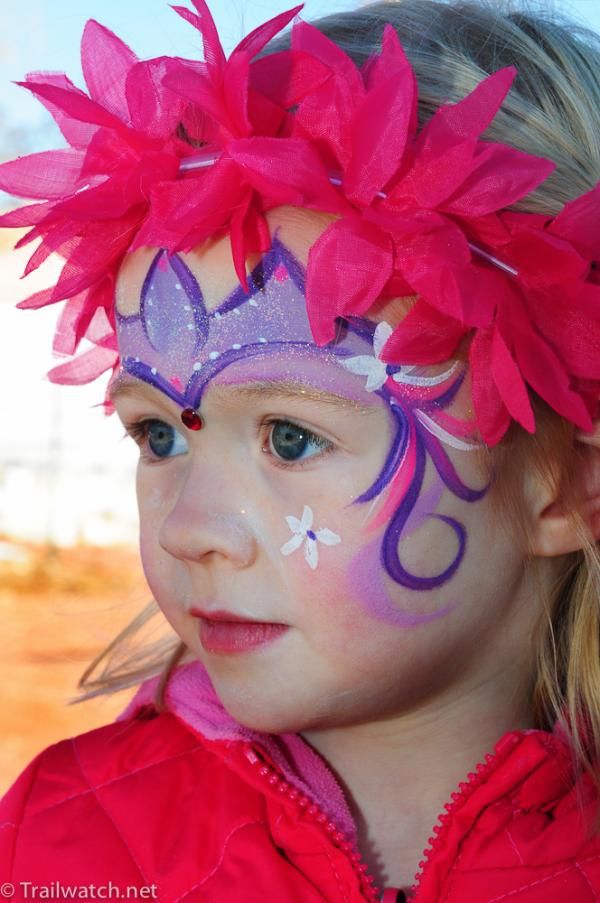 Four-year-old Jessany just got her face painted