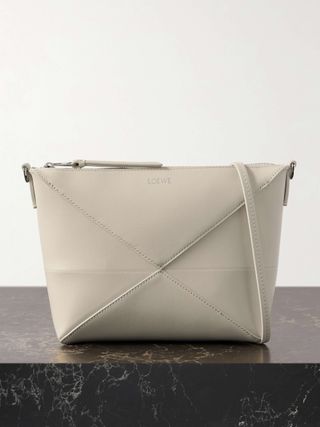 Puzzle Fold Leather Clutch