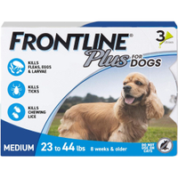 Frontline Plus Flea &amp; Tick Spot Treatment for Medium Dogs | 23% off at ChewyWas $51.99 Now $39.98