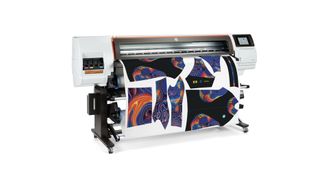 HP Stitch S500 printing colorful clothing designs