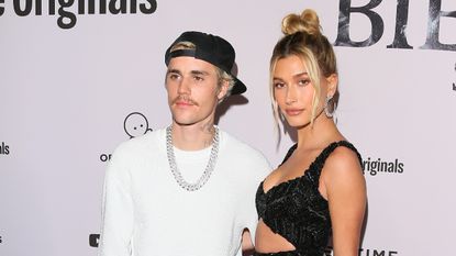 Justin and Hailey Bieber on the red carpet 