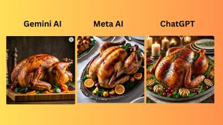 screenshots of AI generated turkey images