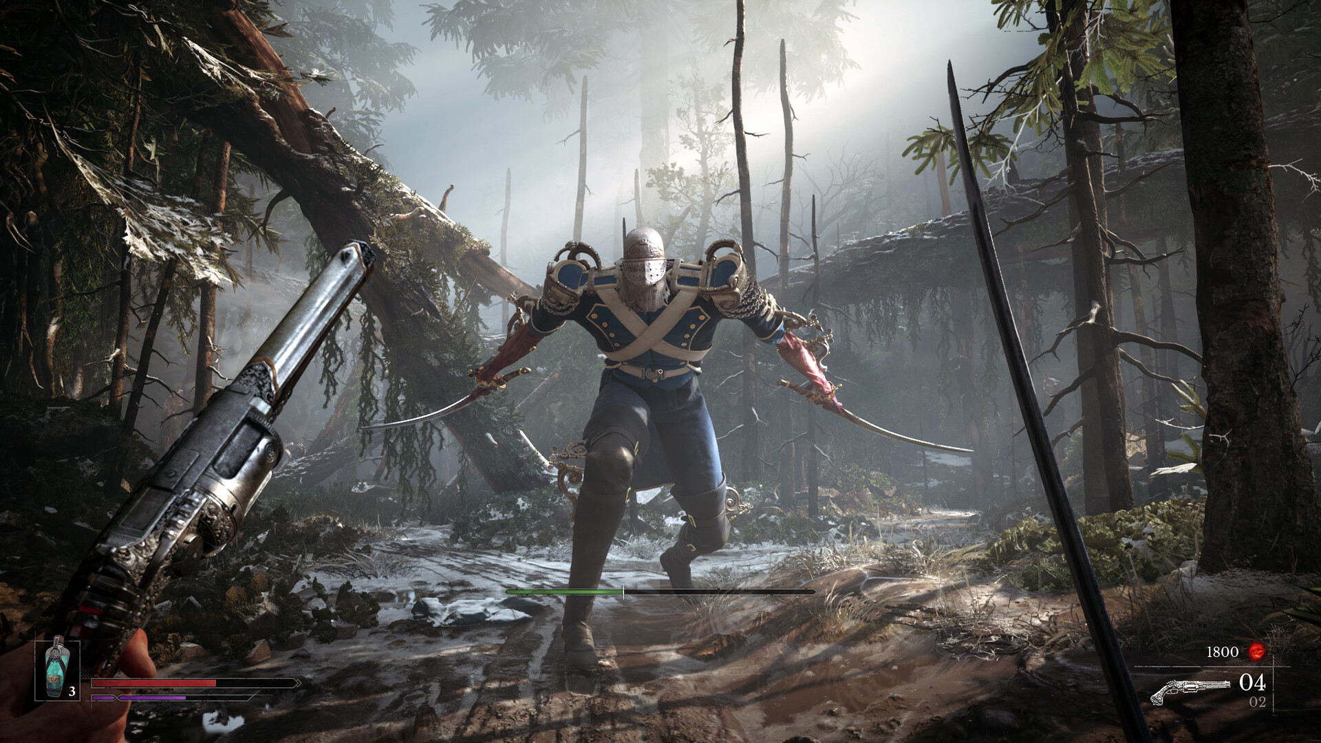 A screenshot of the upcoming PS5 game, Valor Mortis