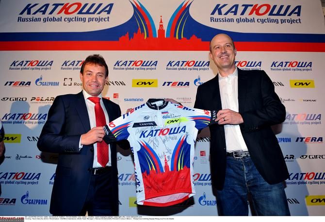 Team manager Viatcheslav Ekimov and Roman Arnold President Canyon Bikes
