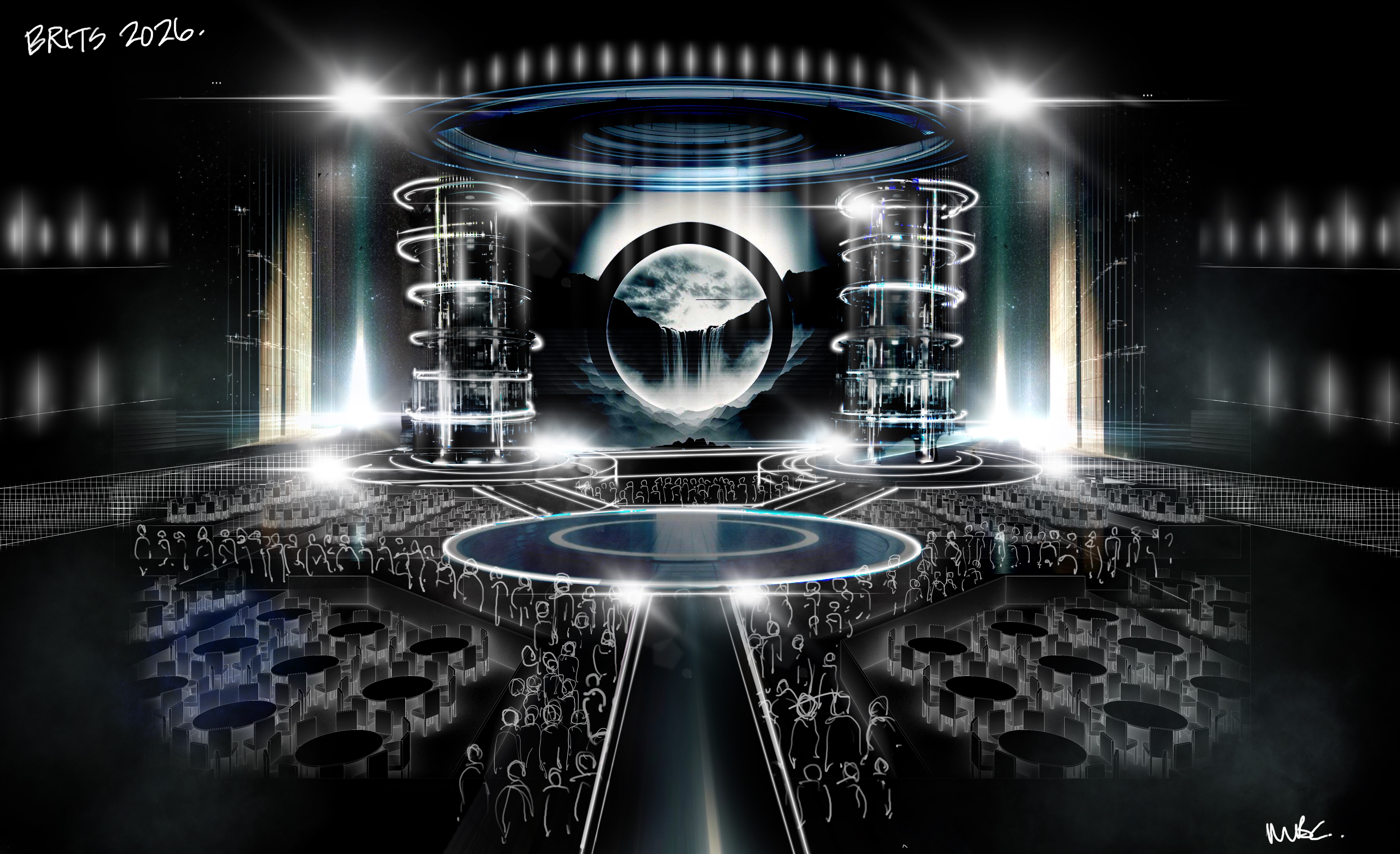 Brit Awards 2026 stage set