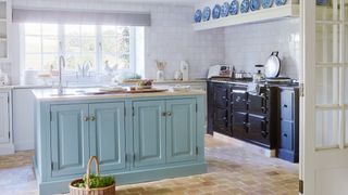 Elegant country kitchen in 400-year-old farmhouse