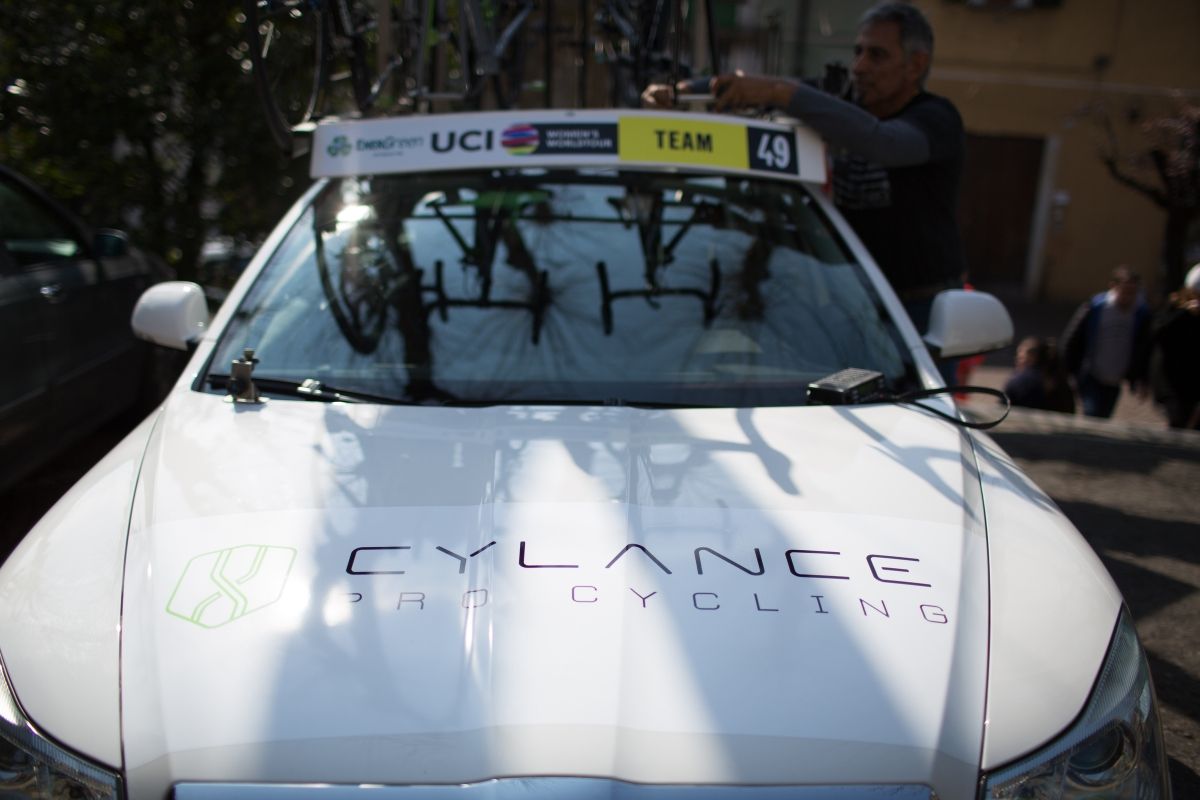 The Cylance team car