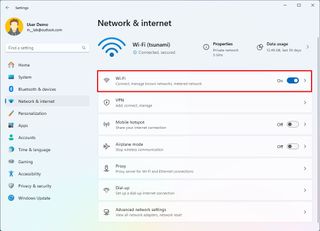 Open Wi-Fi settings