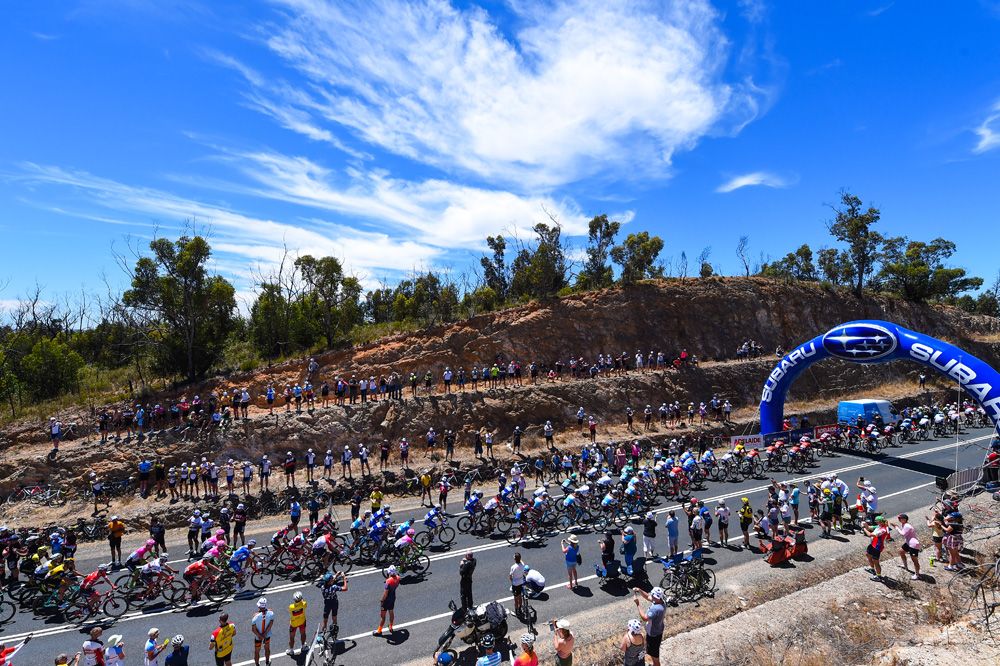 The crowds and the blue skies were out for stage 1