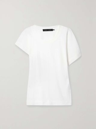 Proenza Schouler, Asymmetric Cotton-Blend Jersey T-Shirt