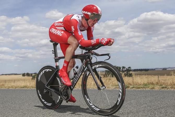 Jack Anderson on the time trial course