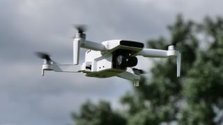 The FIMI X8 Mini drone in flight