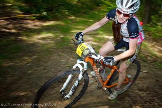 Local fast woman Vicky Barclay at the Trans-Sylvania Epic