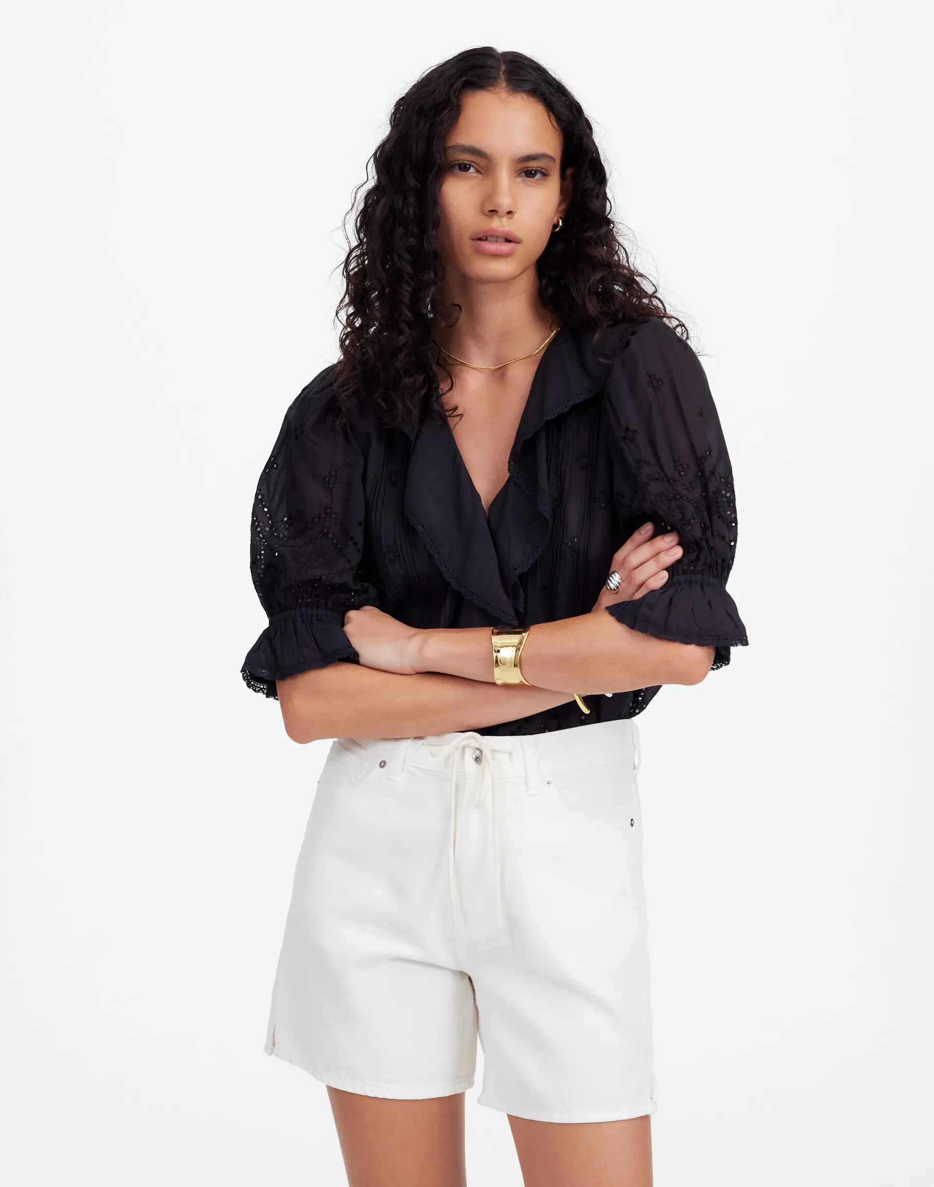 Drawstring Jean Short: Airy Denim Edition