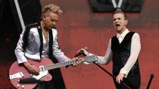 Depeche Mode onstage in Twickenham