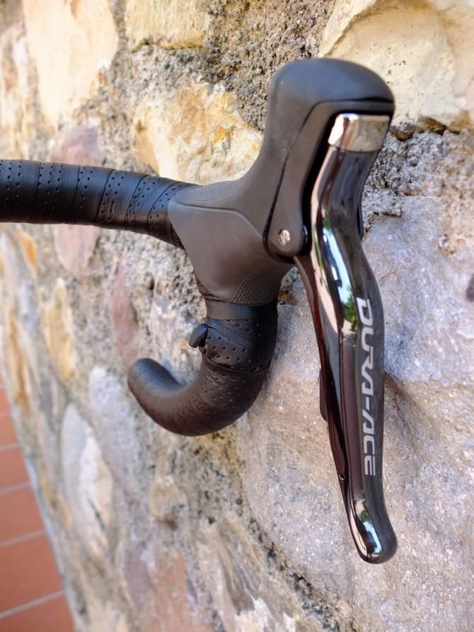 Our test bike came fitted with Di2 'Sprinter' satellite shifters