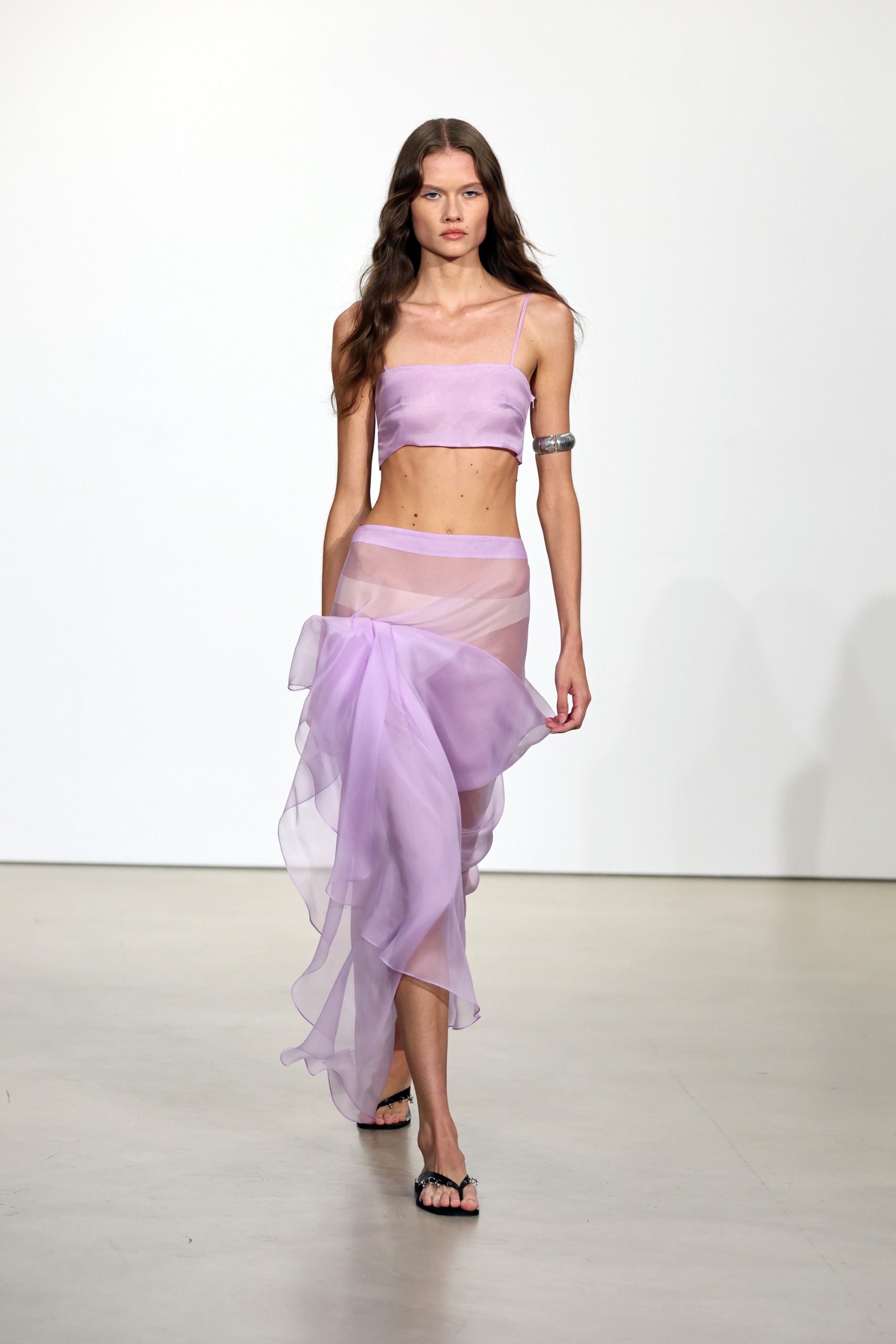A model wore the statement skirt trend at the Prabal Gurung New York Fashion Week show
