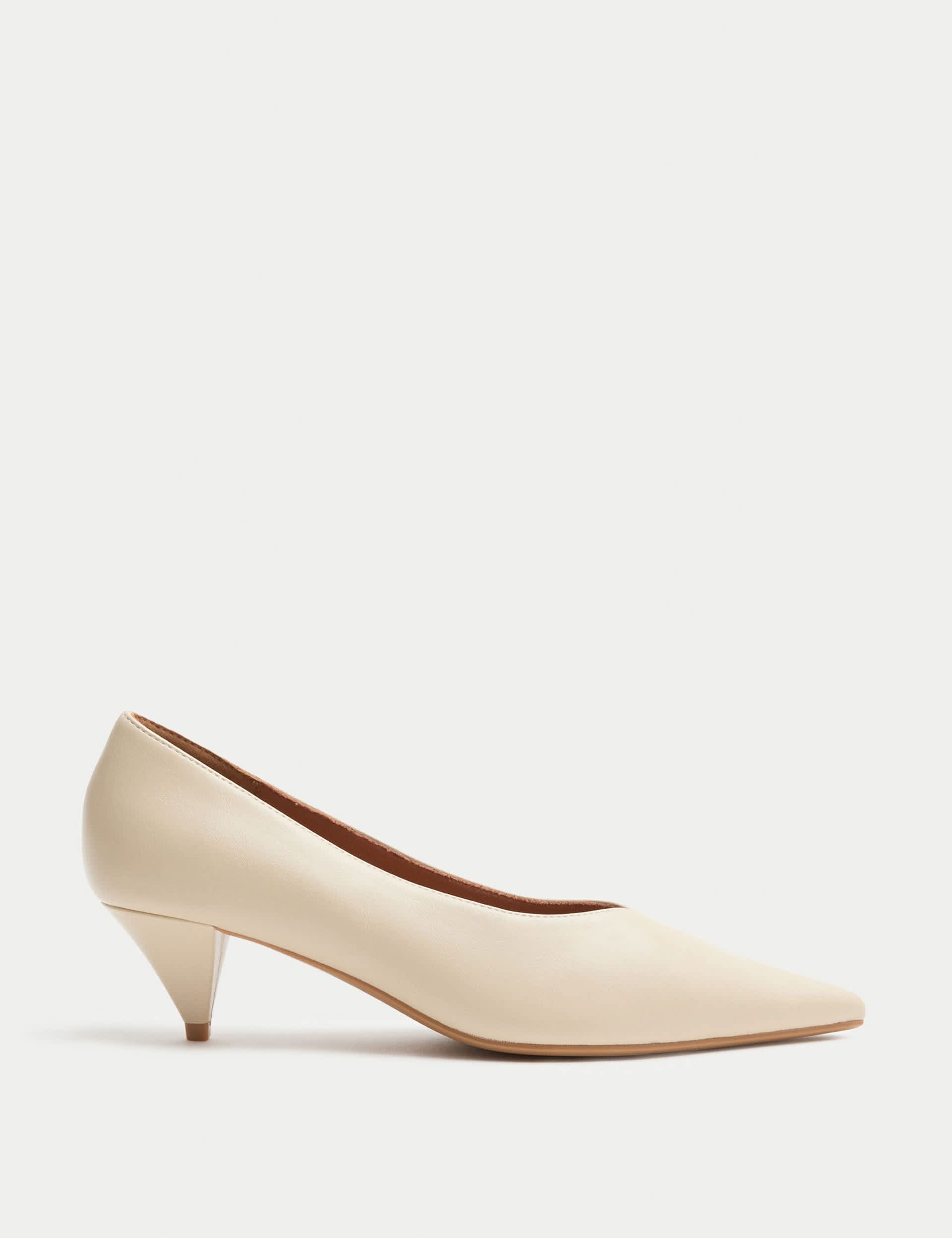 Kitten Heel Court Shoes