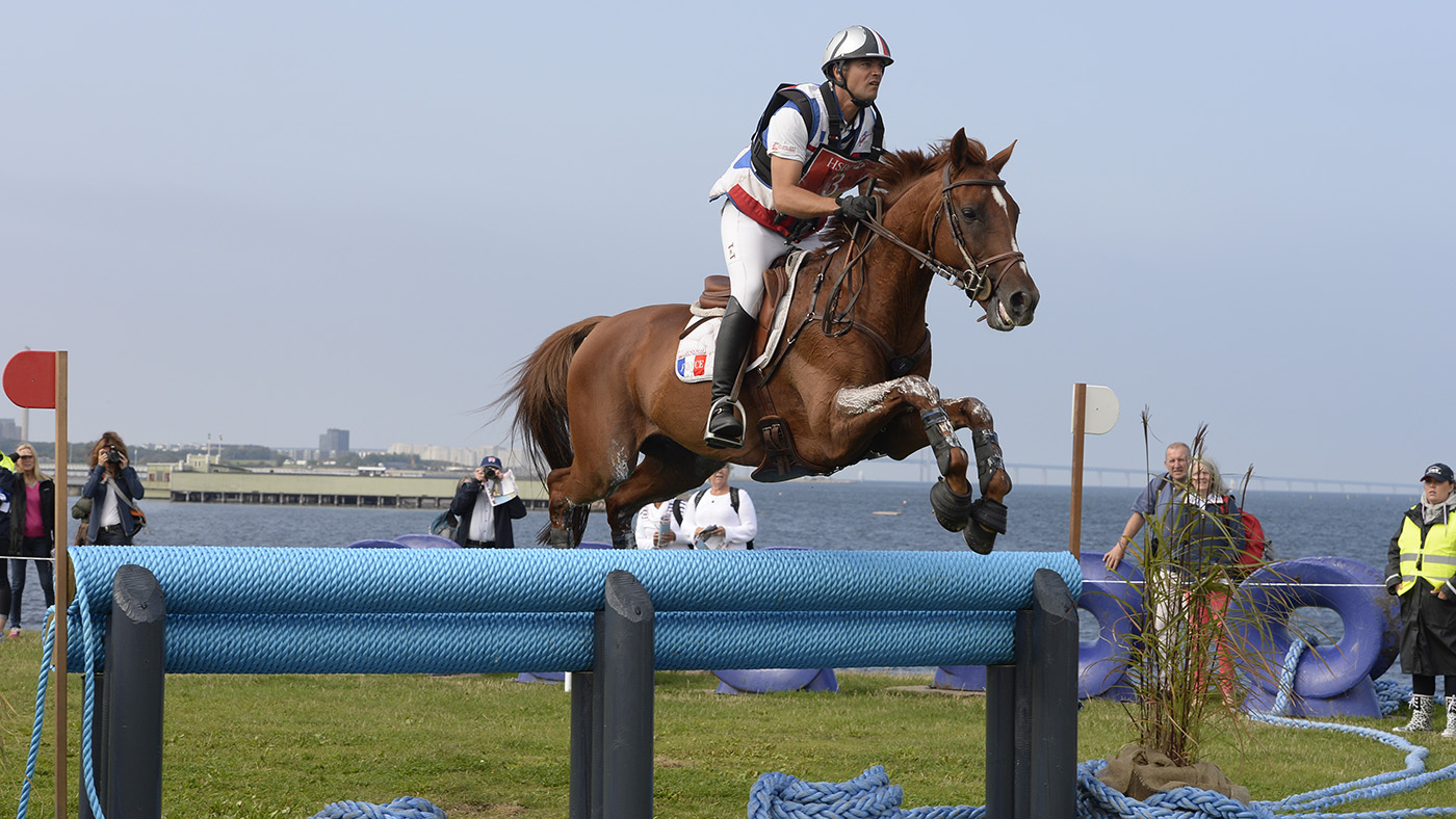 Punch De L&rsquo;Esques and Karim Florent Laghouag at the 2013 European Championships in Malm&ouml;