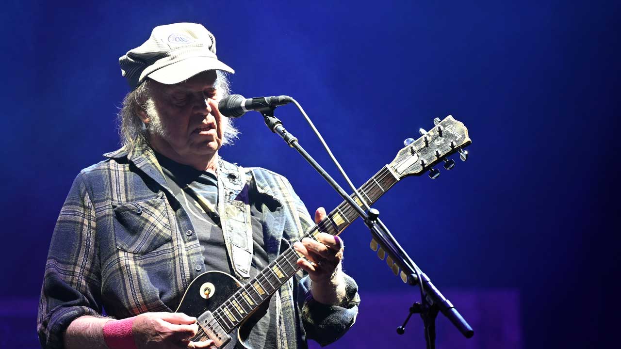Neil Young onstage