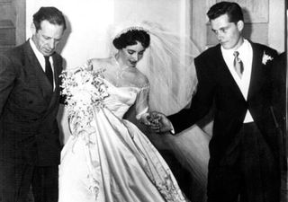 Elizabeth Taylor's first wedding dress