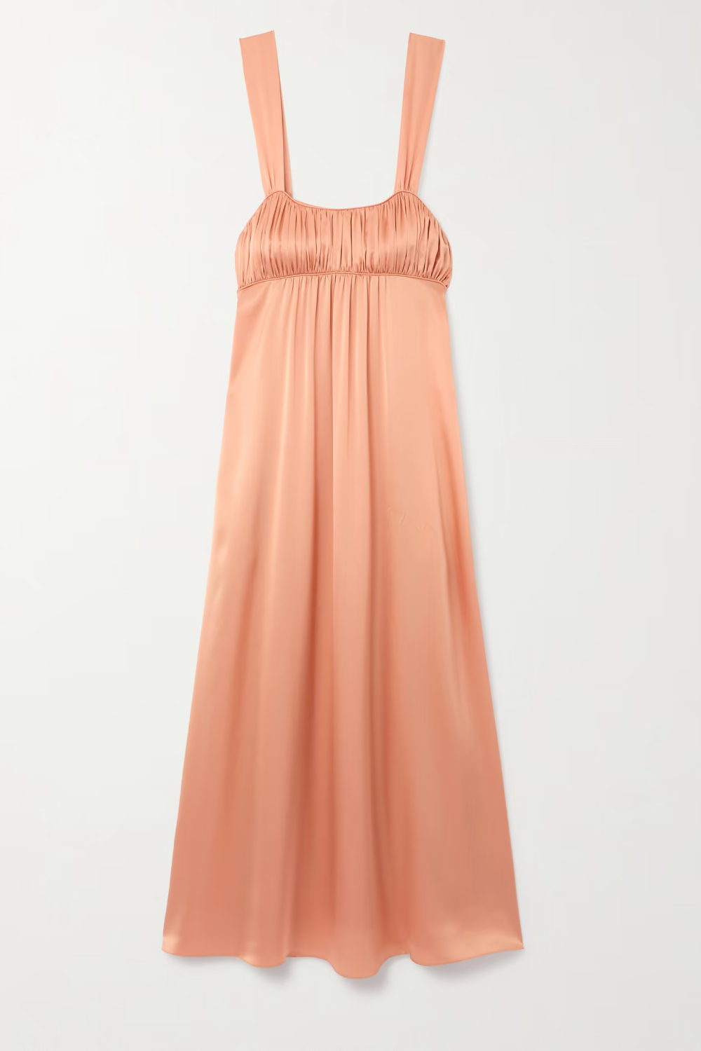 Chloe Gathered Silk Dress