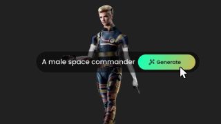 Masterpiece X generate; a space man is rendered in 3D using AI