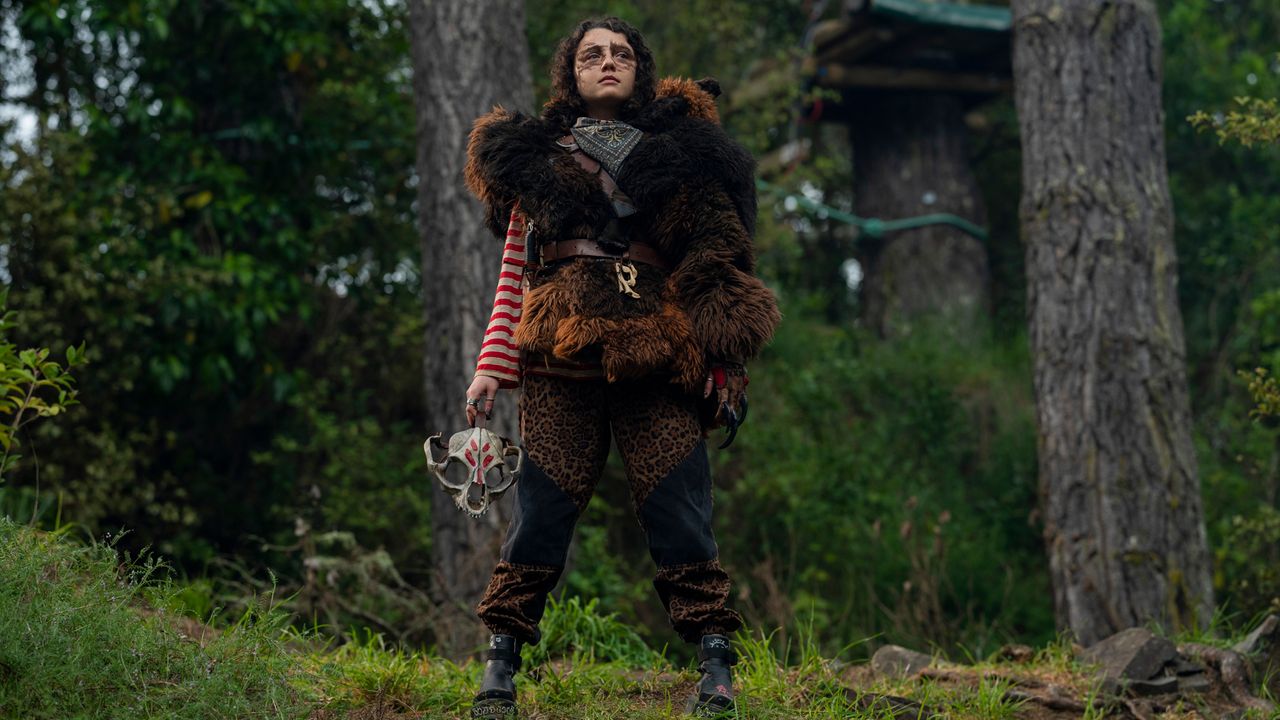 Stefania LaVie Owen as Bear in "Sweet Tooth" on Netflix.
