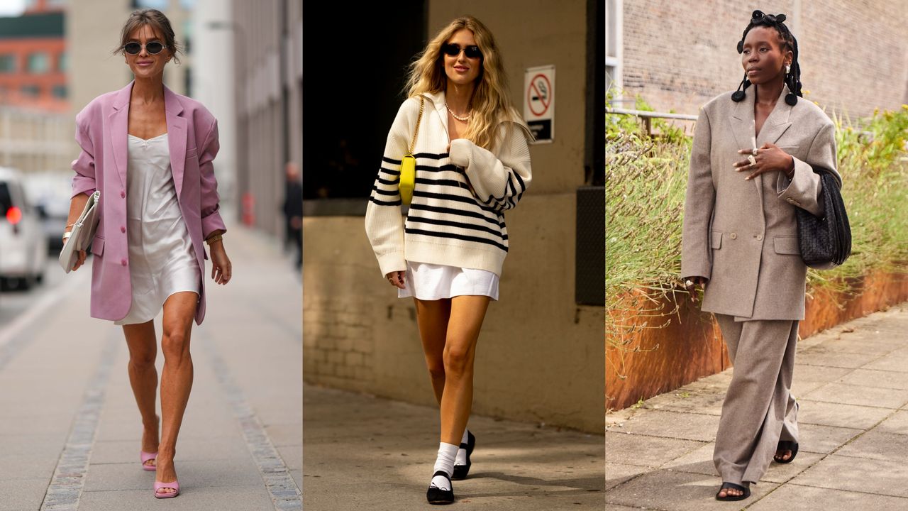 collage of women wearing spring fashion trends