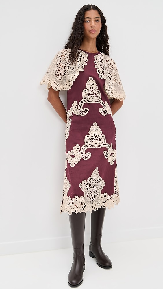 Sea Medina Lace Midi Dress