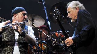 Jethro Tull In Concert At The Royal Festival Hall, London, Britain - 28 May 2008, Jethro Tull - Ian Anderson And Martin Barre (Photo by Brian Rasic/Getty Images)