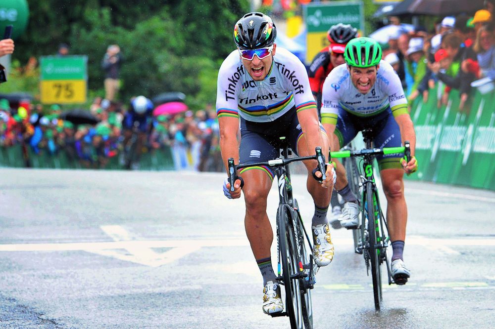 Peter Sagan wins stage 3 at the Tour de Suisse.