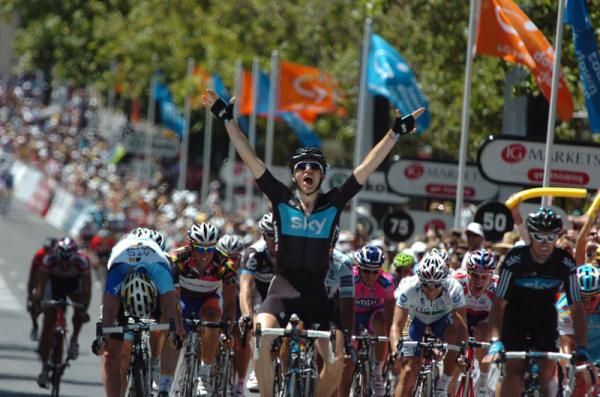 Ben Swift (Team Sky) wins stage 6 of the Santos Tour Down Under