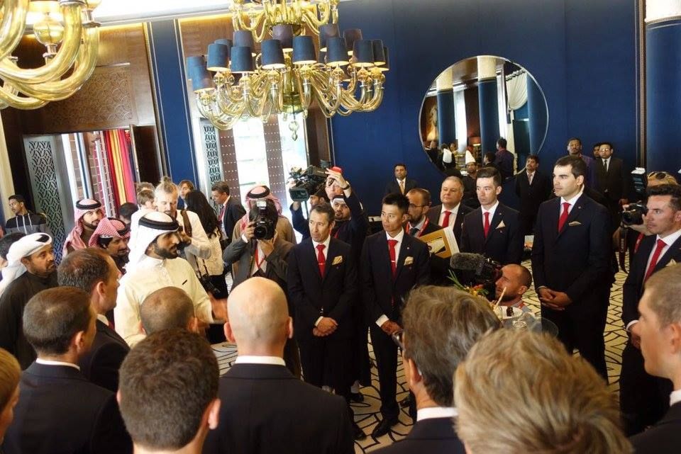 Prince Nasser is welcomed