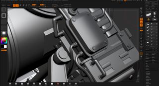 ZBrush has a very unique UI, but one that can be easily customised