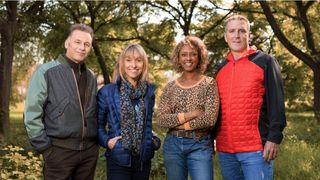 The Autumnwatch team: Chris Packham, Michaela Strachan, Gillian Burke, Iolo Williams