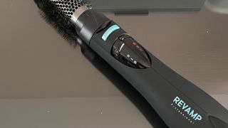 A close-up of the Revamp Progloss Airstyle 6-in-1Air Styler DR-1250 controls