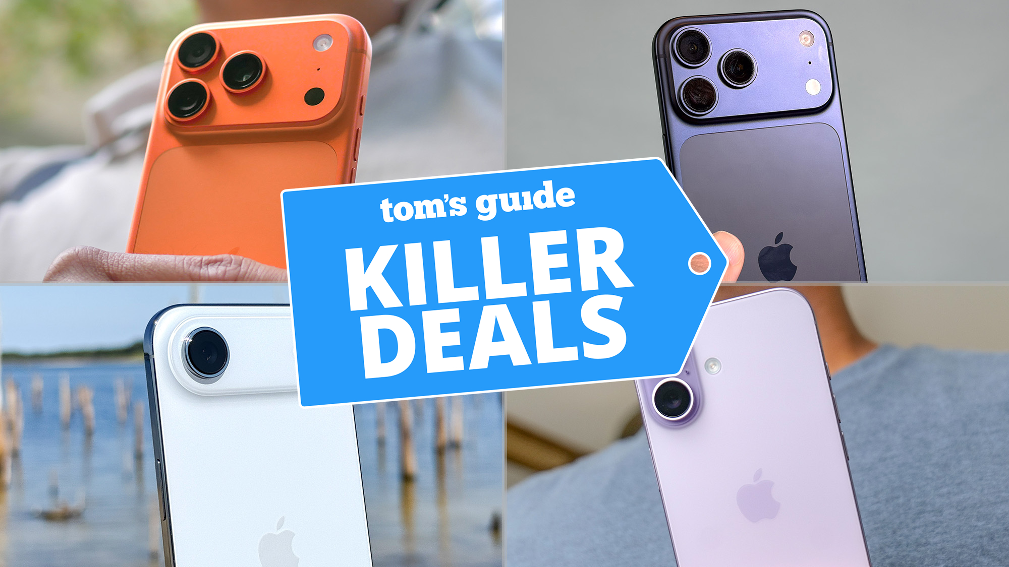 A collage of every iPhone 17 model