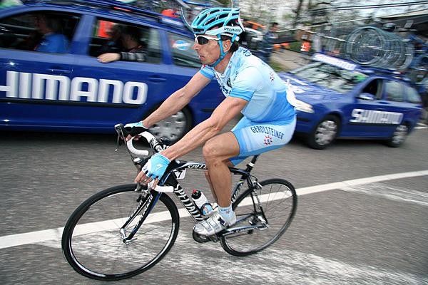 Markus Zberg rode in support of the team, but Gerolsteiner couldn't win this time.