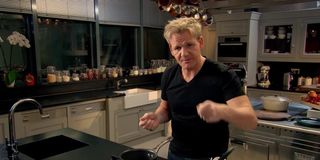 Gordon Ramsay in one of his many kitchens.
