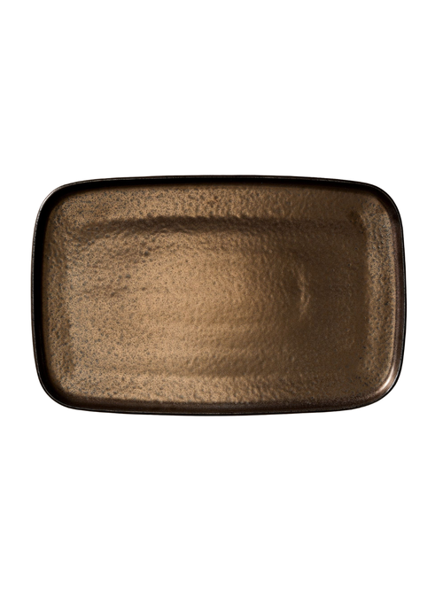 Kanto Metallic Stoneware Platter