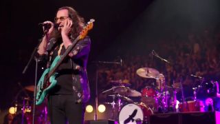 Rush perform at the Taylor Hawkins tribute concert in LA