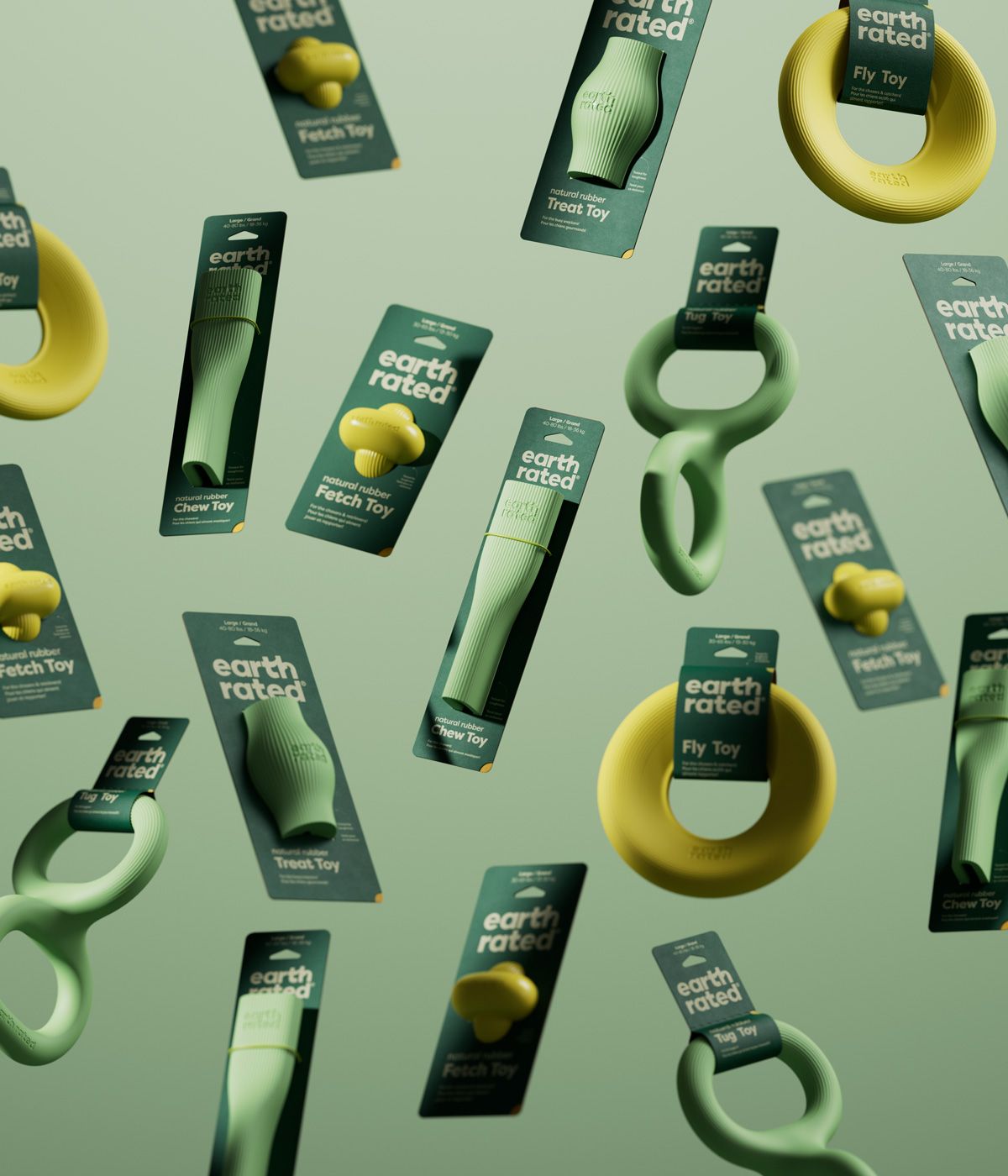 Earth Rated green dog toys