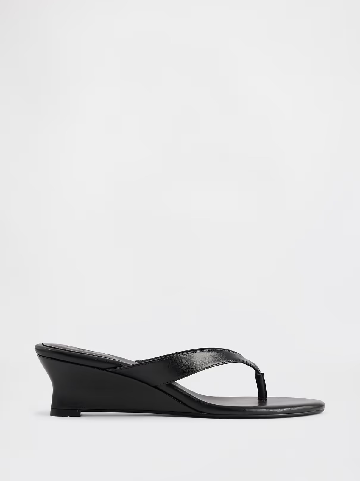 Gap, Vegan Leather Wedge Thong Sandals