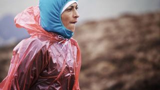 The traditional Sabrina poncho emerged as the weather showed its teeth on day three 