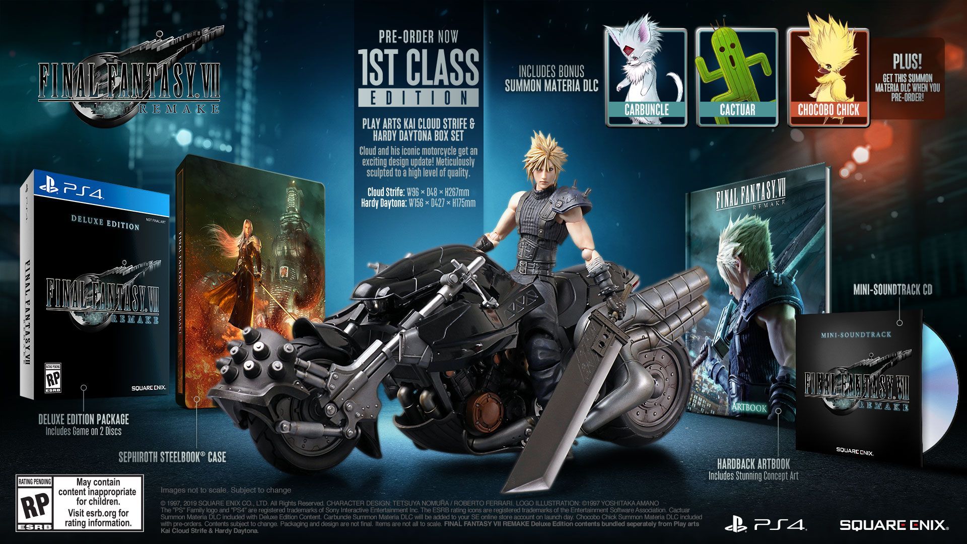 Final Fantasy 7 Remake deluxe and collector's editions go up for